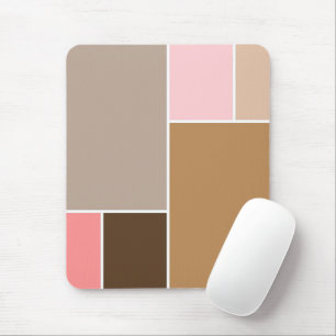 Conch Seashell Color Blocks Mousepad
