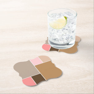 Conch Seashell Color Blocks Untersetzer