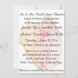 Conch Seashell-Hochzeit Einladung