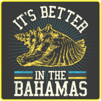 Conch Vacation Bahamas Sticker Cruise Bahamian
