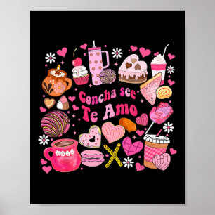 Concha See Te Amo Mexikanischer Valentinstag für M Poster
