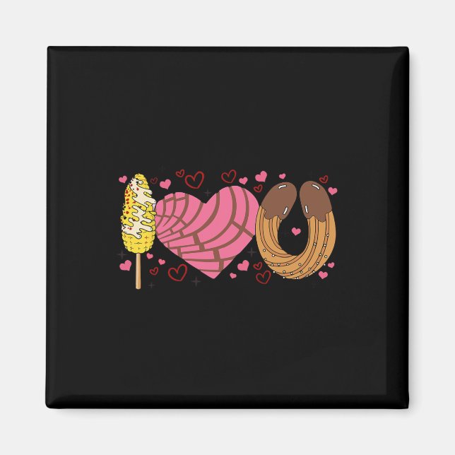 Conchas ich liebe dich Valentinstag mexikanischer  Magnet (Vorne)