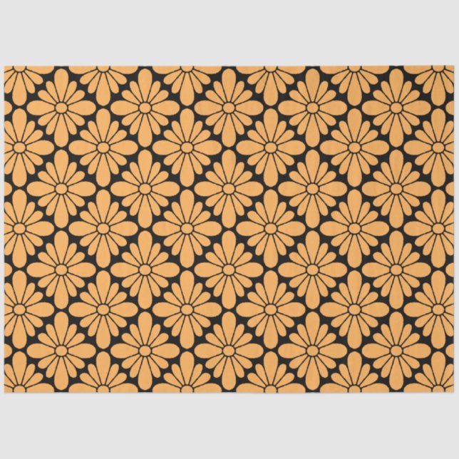 Concho Blume Pattern Marigold Seidenpapier (Vorderseite)