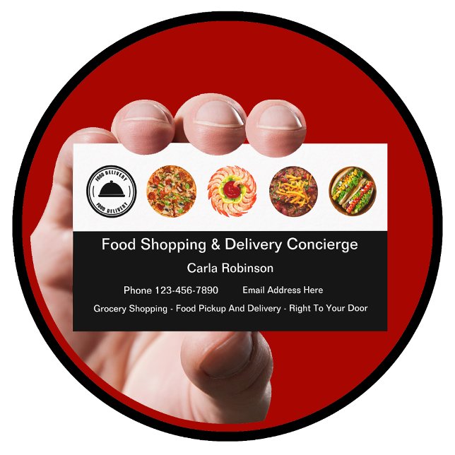 Concierge Food Shopping & Delivery Visitenkarte (Von Creator hochgeladen)