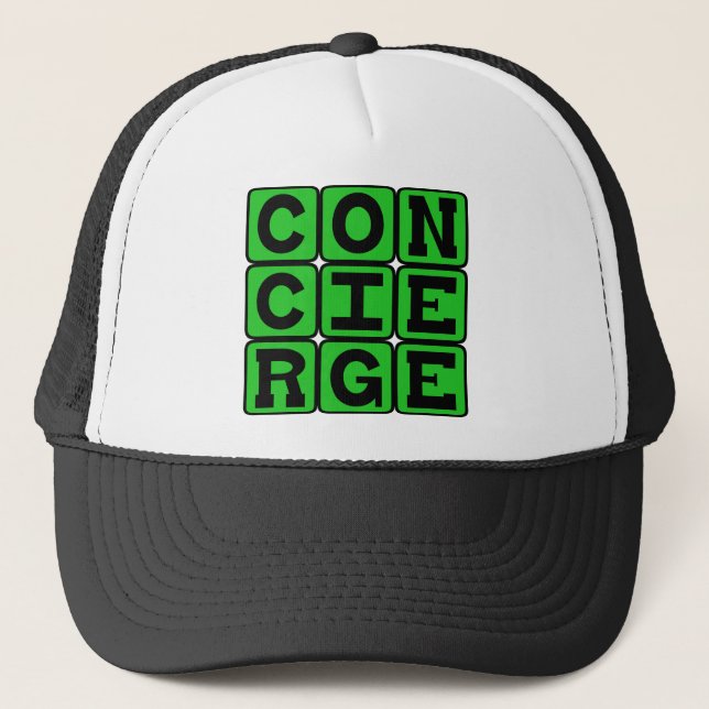 Concierge, Serviceposition Truckerkappe (Vorderseite)
