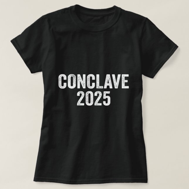Conclave 2025 Papal Conclave Design T-Shirt (Design vorne)