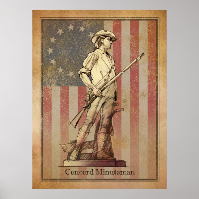 Concord Minuteman Poster (Vorne)