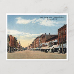 Concord NH, Hauptstraßenansicht Vintage Postkarte
