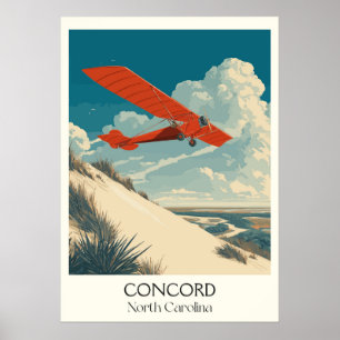 Concord North Carolina Vintag Classic Air Race Poster