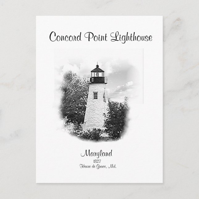 Concord Point Light - Havre de Grace, Md 2020 Postkarte (Vorderseite)