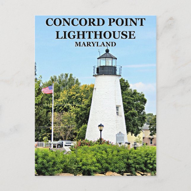 Concord Point Lighthouse, Maryland Postcard Postkarte (Vorderseite)