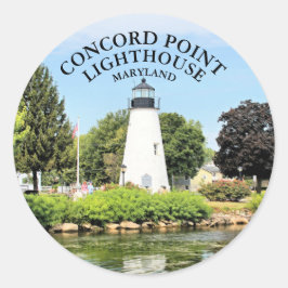 Concord Point Lighthouse, Maryland Round Stickers