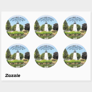 Concord Point Lighthouse, Maryland Round Stickers
