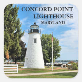 Concord Point Lighthouse, Maryland Square Stickers