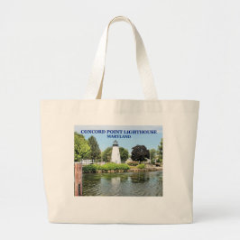 Concord Point Lighthouse, Maryland Tote Bag Jumbo Stoffbeutel