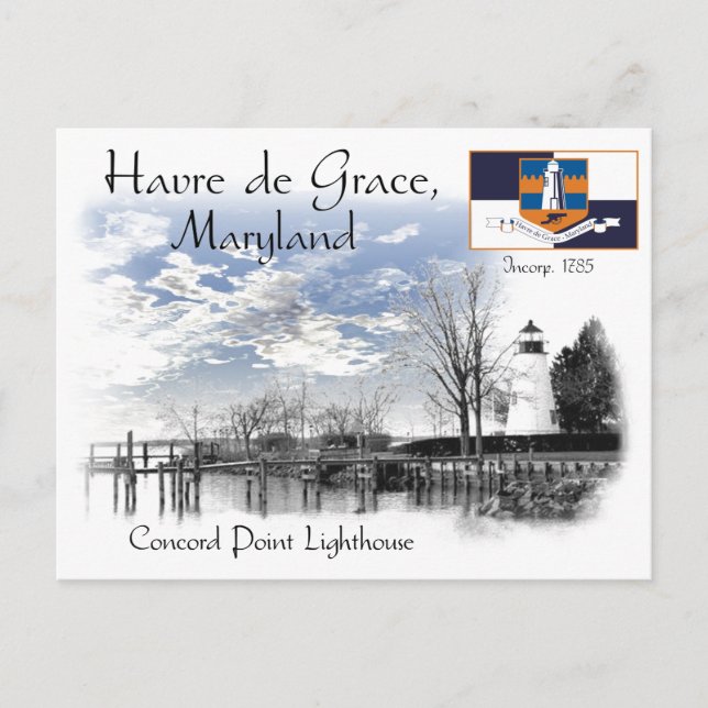 Concord Point Lighthouse Postkarte (Vorderseite)