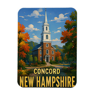 Concord Vereinigte Staaten Amerikanische Stadt Erk Magnet