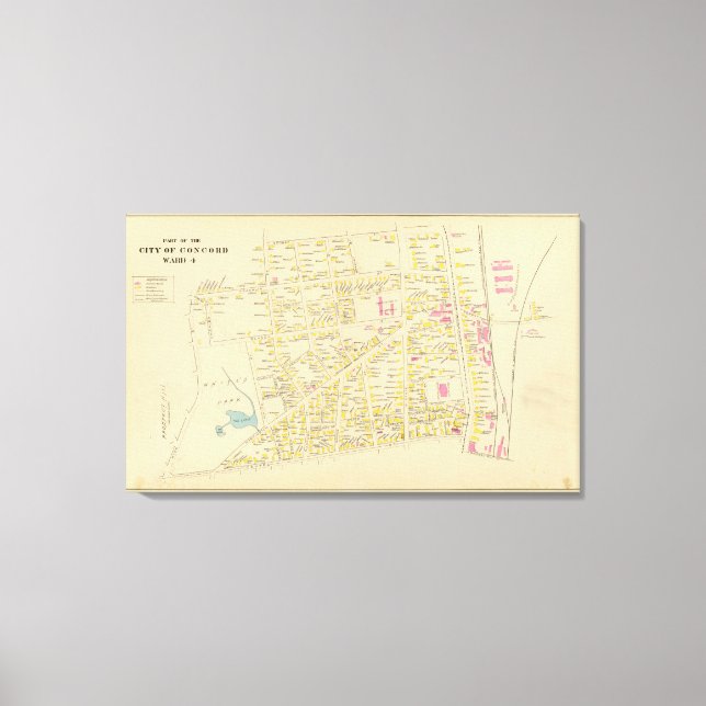 Concord, Ward 4 Leinwanddruck (Vorderseite)