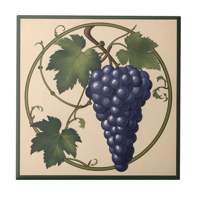 Concord-Weinberg Fliese (Vorderseite)