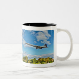 Concorde auf Schlüssen Zweifarbige Tasse
