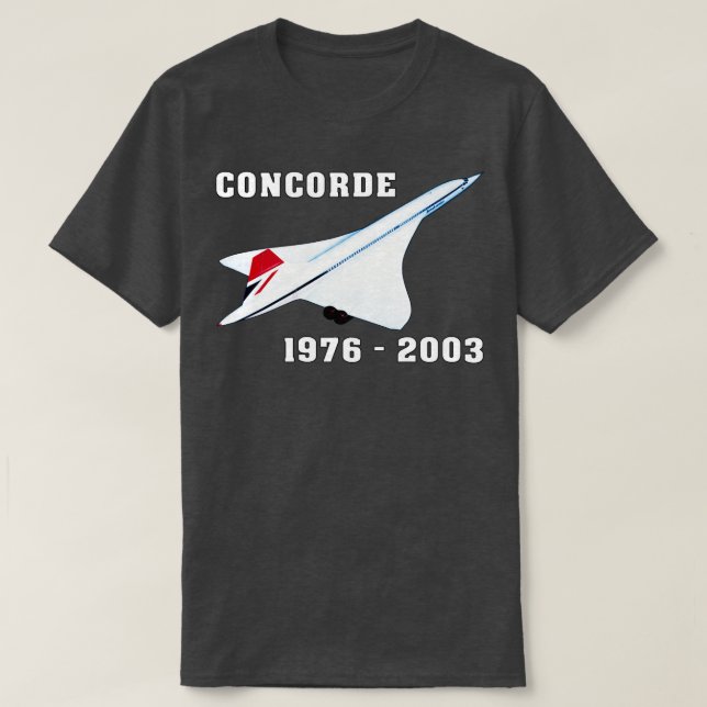 Concorde Flugzeug T-Shirt (Design vorne)
