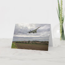 Concorde - Hochgeschwindigkeits-Grüße-Karte