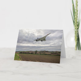 Concorde - Hochgeschwindigkeits-Grüße-Karte Karte