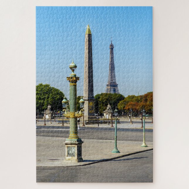 Concorde Luxor Obelisk und Eiffelturm - Paris Puzzle (Vertikal)
