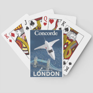 Concorde to London Classic Playing Cards Spielkarten