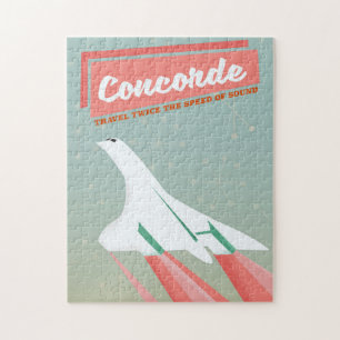 Concorde Vintage-Reiseposter Puzzle