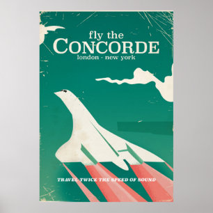 Concorde Vintage Urlaubsposter Poster