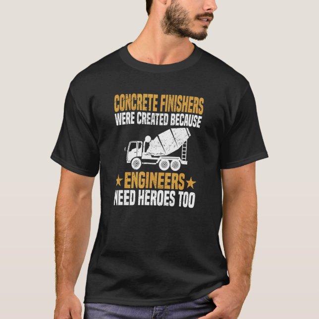 Concrete Finisher Construction Worker Laboratory C T-Shirt (Vorderseite)