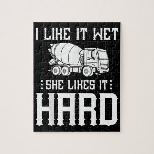 Concrete Finisher Worker Cement Mixer Truck Driver Puzzle