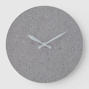 Concrete Look Round (Large) Wall Clock Große Wanduhr