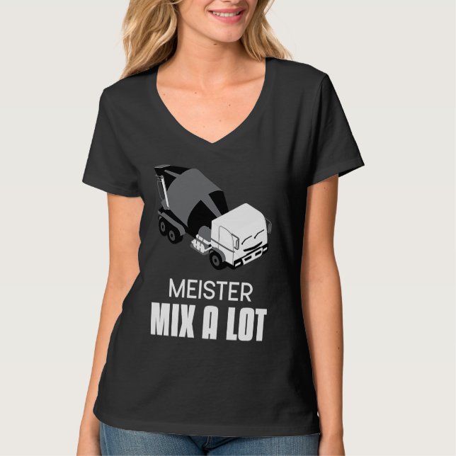 Concrete Mixer for Drivers Slogan Concrete Mixer D T-Shirt (Vorderseite)