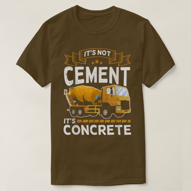 concrete mixer for truck driver - wet  T-Shirt (Design vorne)