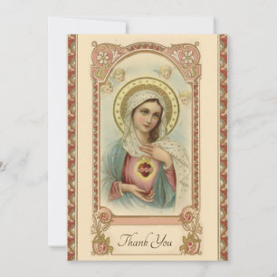 Condolence Beileid Vielen Dank Katholische Maria Dankeskarte