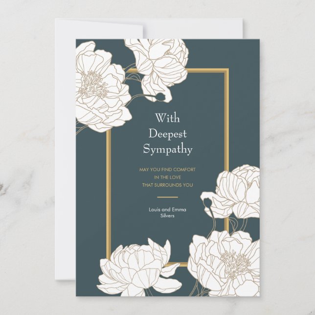 Condolence Card Einladung (Vorderseite)