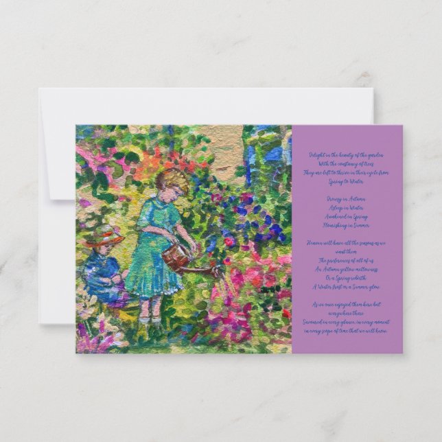 Condolences Beileid Dankeschön Karte (Vorderseite)