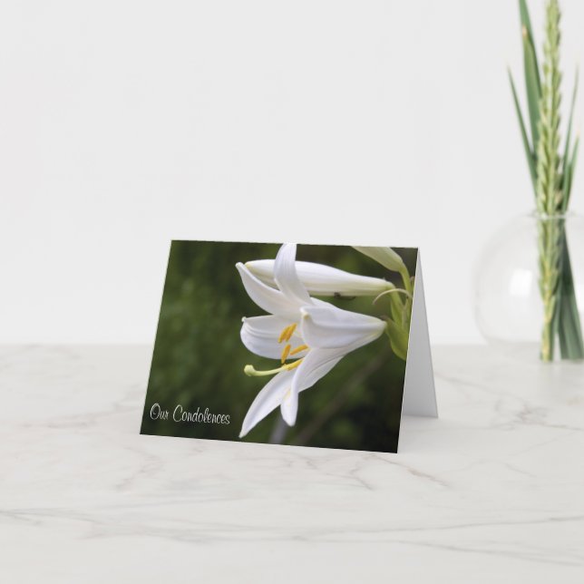 Condolences Floral Card Karte (Vorderseite)
