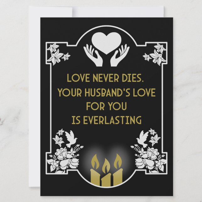 Condolences Message Husband (Vorderseite)