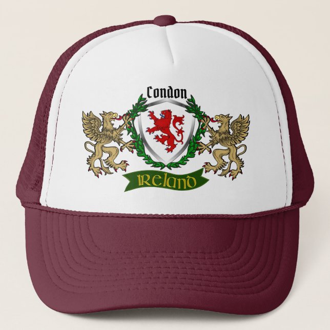 Condon Irish Shield w/Griffins Truckerkappe (Vorderseite)