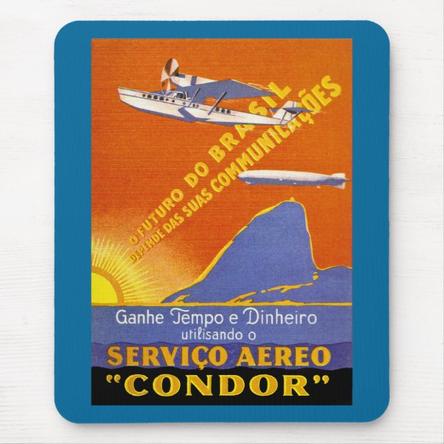 Condor ~ Flughafen Brasilien Mousepad (Vorne)