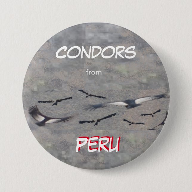 Condors von Peru Button (Vorderseite)