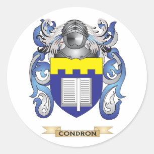 Condron Coat of Arms Runder Aufkleber