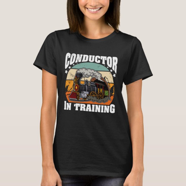 Conductor railroad Model station Railway worker  1 T-Shirt (Vorderseite)