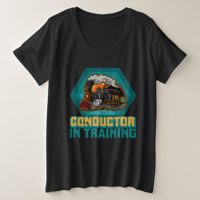 Conductor railroad Model station Railway worker  7 Große Größe T-Shirt (Design vorne)