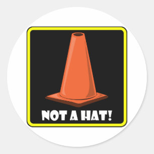 CONE HAT 1a Runder Aufkleber