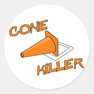 Cone Killer Runder Aufkleber