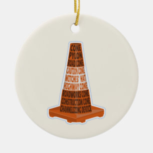 Cone Orange Tarafcone Keramik Ornament